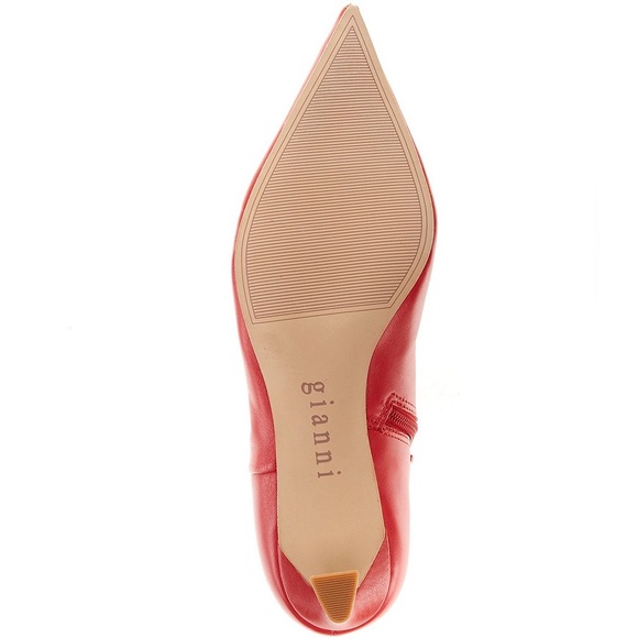 NWOB $140 Gianni Bini, the Georgina Leather Kitten Heel Booties - Picture 10 of 12